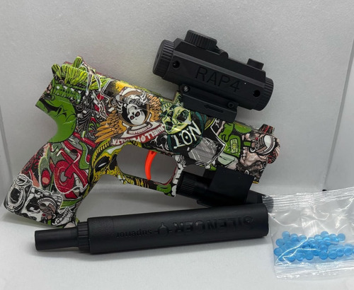 Pistola Hidrogel Semiautomática Verde Lima