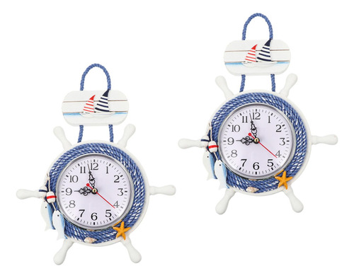 Reloj Náutico Reloj De Pared Mediterráneo Creativo Tema