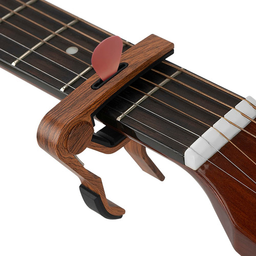 Musiin Cejilla Grano Madera Soporte Para Pua Guitarra Banjo