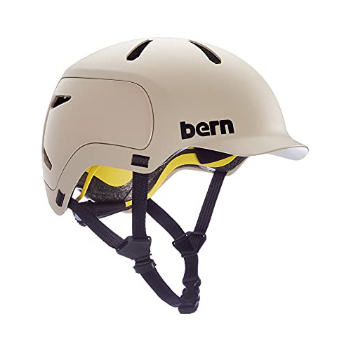 Bern Watts 2.0 Cycling Helmet, Mips Matte Sand, Small