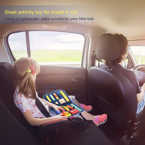 Toddler Busy Board: Juguete Sensorial Para Viajes Y Habilida