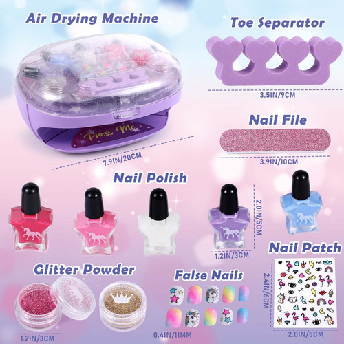 Juego De Esmaltes Golray Kit De Arte De Uñas Todo En Uno Color De Los Geles