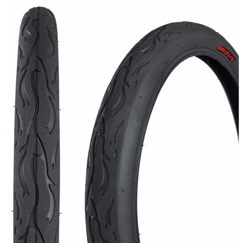 Par Pneu Arisun 26 X 2.125 H-584 Flame Bicicleta Balão Preto