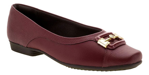 Sapatilha Piccadilly Feminino Joanete Conforto 250186 Vinho