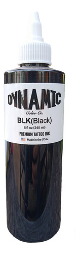 Tatuaje/tatuaje Tinta Dynamic Blk Black, 240 ml, color azul