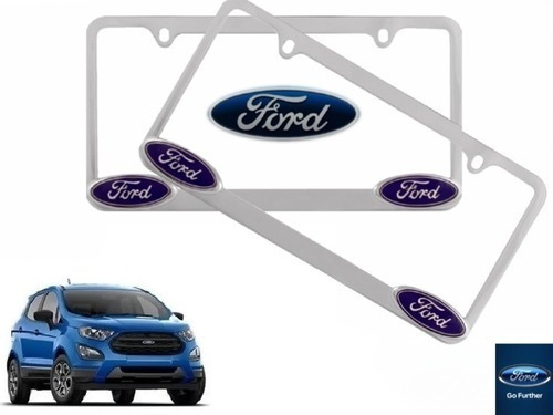 Par Porta Placas Ford Ecosport 1.5 2018 Original