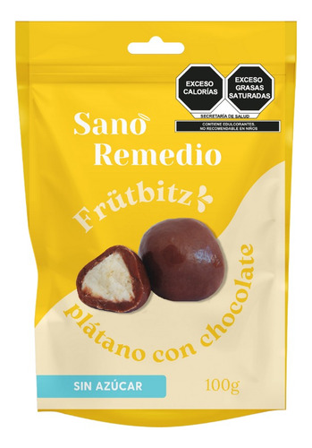 Frütbitz De Plátano Con Chocolate Sin Azúcar - Sano Remedio