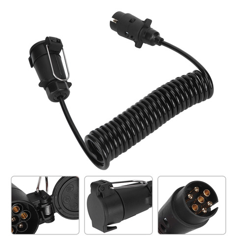 Enchufe De Remolque De 7 Pines Con Cable De Extensión De Res