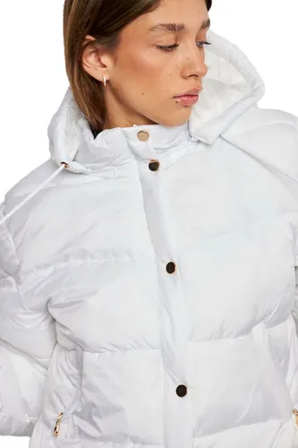 Campera Mujer Inflable Abrigo Capucha Temporada Invierno