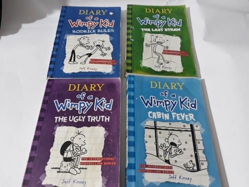 4 Libros De Diary A Wimpy Kid De Jeff Kinney: 2, 3, 5, 6