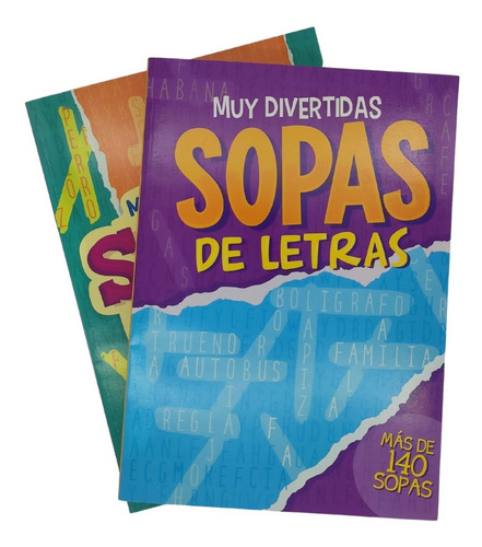 Set De 2 Sopas De Letras Jumbo