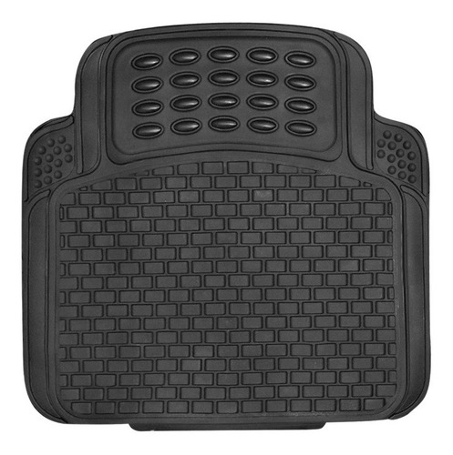 Juego De Tapetes Automotrices Universal Hule Grueso Negro