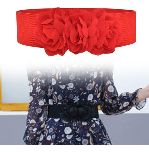Cinturón De Cintura Elástica Cinturón Ancho De Mujeres