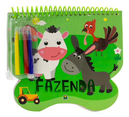 Aventuras Com Cores: Fazenda, De Mammoth World. Editorial Brasileitura, Capa Mole Em Português