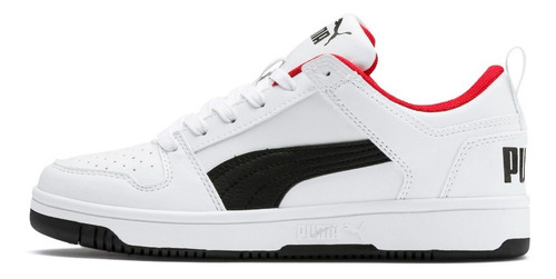 Zapatilla Puma Rebound Layup Lo Sl Jr Blanco Niño