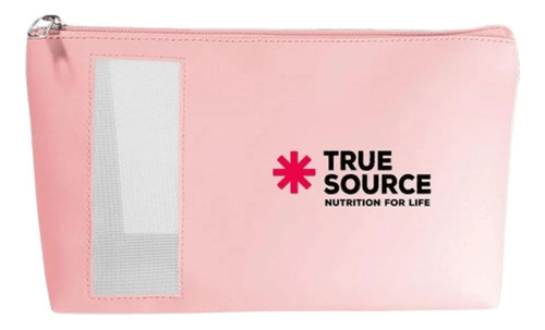 Necessaire Feminina Profissional Rosa - True Source Desenho do tecido Liso