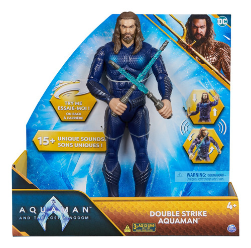 Dc Comics, Figura Aquaman De 30 Cm Con Luces Y Sonidos 3