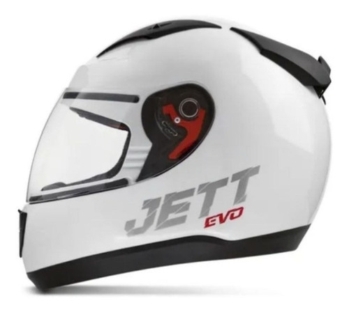 Capacete Pro Tork Fechado Jett Evo Tamanho 56 Branco