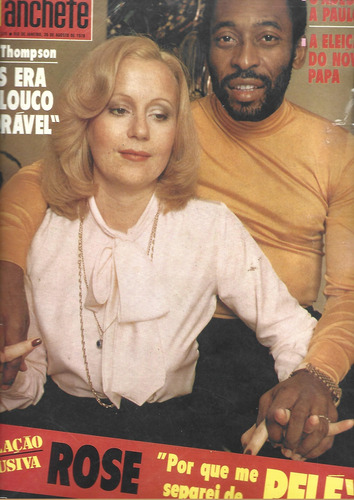 Manchete 1375 - 8/78 Pelé, Elvis, Pigmeus, Rita Lee (Usado)
