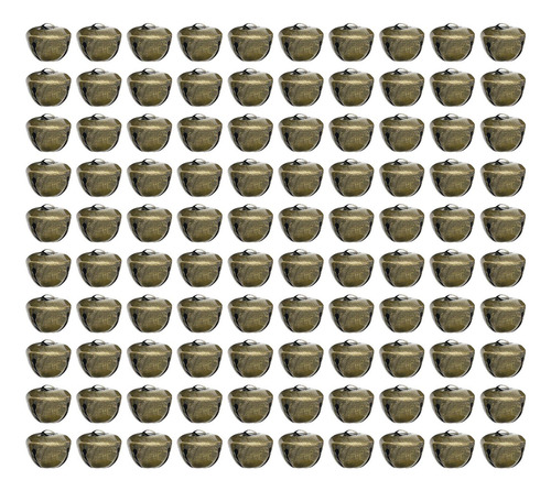 100x Campanas Artesanales De Hierro Campanas Pequeñas 13mm
