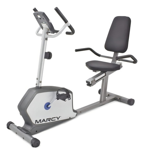 Bicicleta fija Marcy NS-1201R color gris y blanco