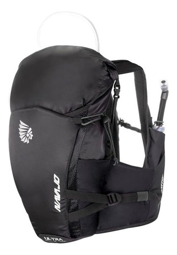 Mochila Chaleco Con 2 Bolsas Hidratantes 0,5lt. Running Color Negro