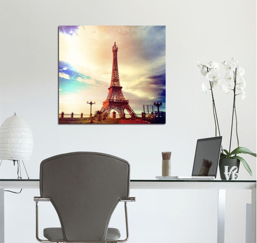 Vinilo Decorativo 30x30cm Paris Torre Eiffel Francia M1