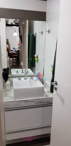 Apartamento Com 3 Dormitórios À Venda, 60 M² Por R$ 300.000 - Residencial Campos Verdes - Parque Universitário - Americana/sp - Ap0840