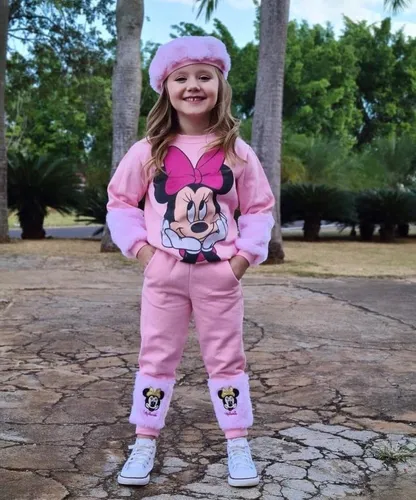 Conjunto de sales moletom de menina