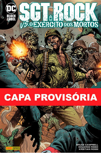 Sgt. Rock Vs O Exército Dos Mortos, De Eduardo Risso. Editora Panini, Capa Dura Em Português