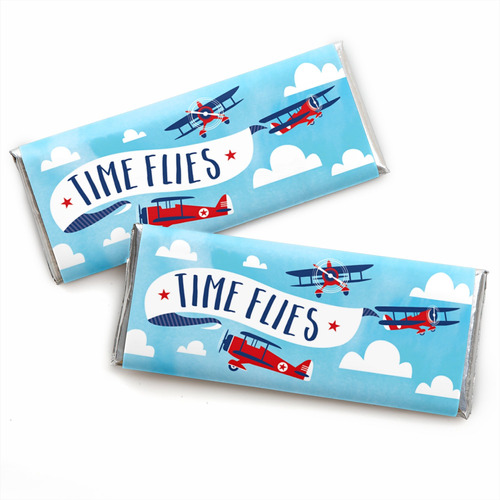 Airplane  Candy Bar Wrappers Mano-ojo Conjunto 24