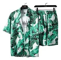 Comprar Camisa Conjuntos Hawaiian Beachwear Hombre Camisa Flower