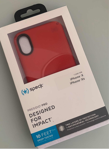 Funda *speck Presidio'pro iPhone X / iPhone XS Roja Original