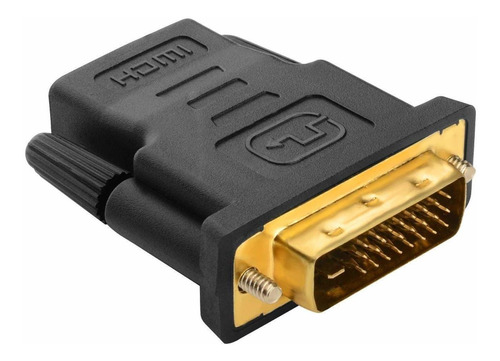 Dvi24 + 1 adaptador Dvi-d A Chapado En Oro, Macho A Hembra C