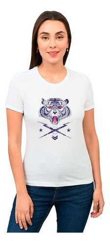 Playera Tigre Mujer Animales Diseño 343 Playeras Beloma