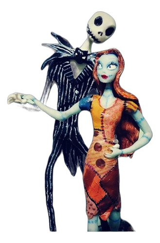 El Extraño Mundo De Jack Y Sally Adorno De Torta Porcelana