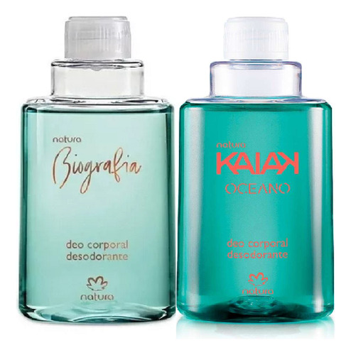 Natura Kaiak Oceano E Biografia Refil Deo Corporal Fem 100ml 2unid