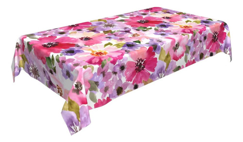 Mantel Rectangular De Poliéster 60 X 84 Pulgadas Con Diseño