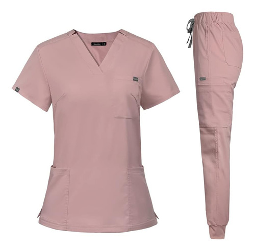 Conjunto Médico Para Mujer Blusa Uniforme De Enfermera Yoga