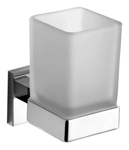 Vaso Porta Cepillos Dientes Baño Vidrio Piazza 72826 Unique 