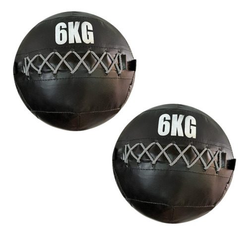 Set Pelotas Sin Pique 6kg Medicine Ball Crossfit X2