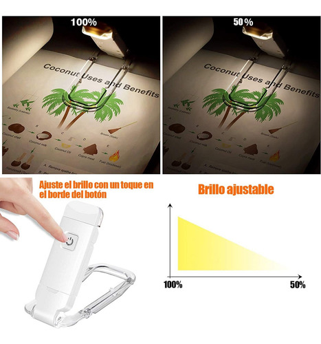 Luz Nocturna Led, Luz Nocturna Plegable Usb, Luz De Libro