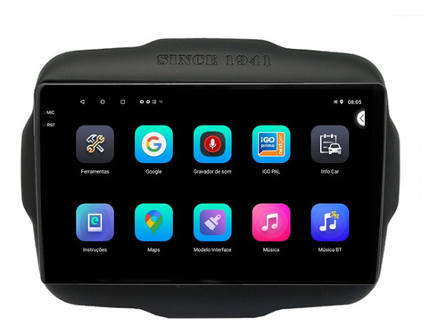 Central Multimidia Renegade 22/25 9p Android 2/64gb Carplay