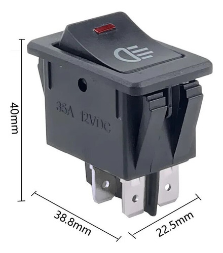 Botón Interruptor Switch Neblineros Con Cable 12v 24v