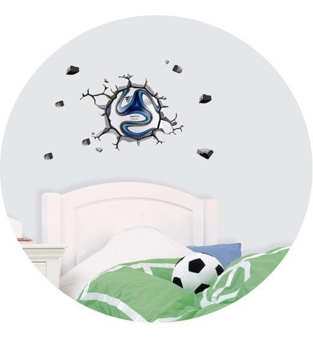 Imagen 1 de 4 de Vinilos Decorativos Rompe Pared Pelota Deporte