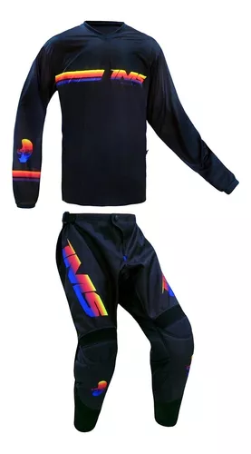 Camisa de motocross e calças criança roupas das crianças grande