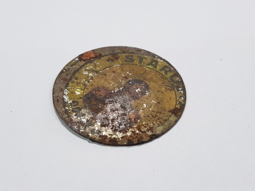 Imagen 3 de 3 de Antigua Figurita Starosta Coronel Dorrego Chapita Mag 58804