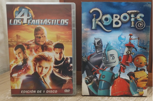 Películas Robots Y Los 4 Fantásticos, En Inglés Y Español 