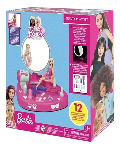 Barbie Beauty Play Set With 12 Accessories By Toy Shock (Usado)