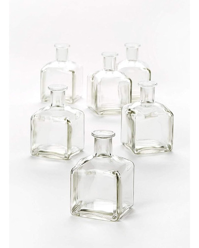 ~? Serene Spaces Living Glass Bottle Bud Vases Set De 6, Est